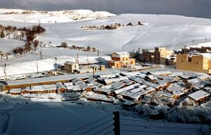 AUMALE LA GARE EN 1961 SOUS LA NEIGE